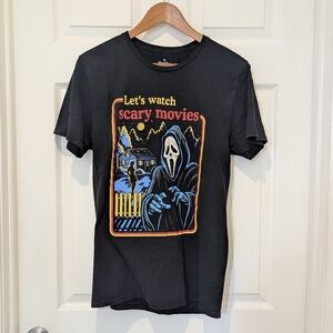 Ghost Face Scream Movie Let's Watch Scary Movies Tee M